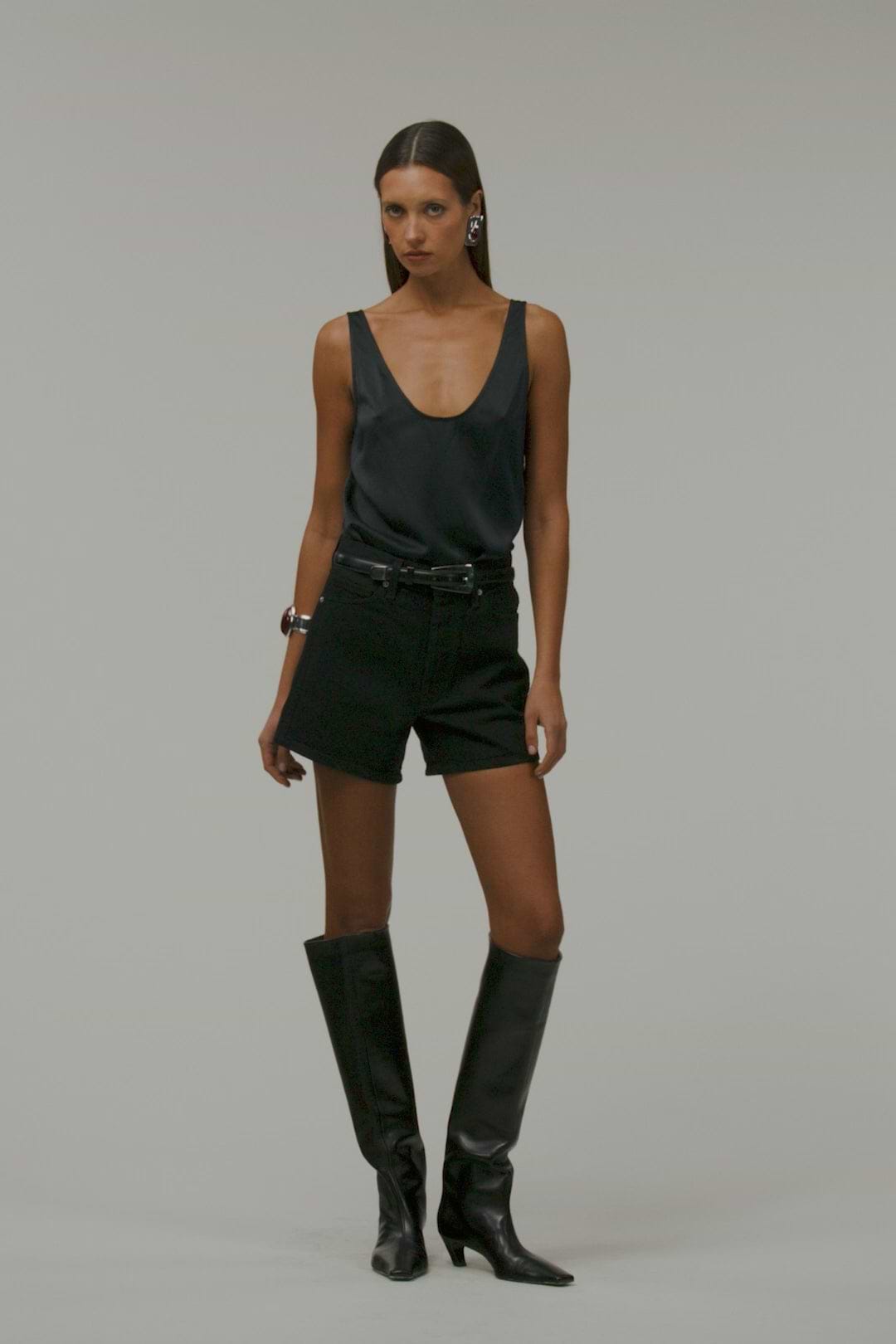 The Perfect Denim Shorts (Black)