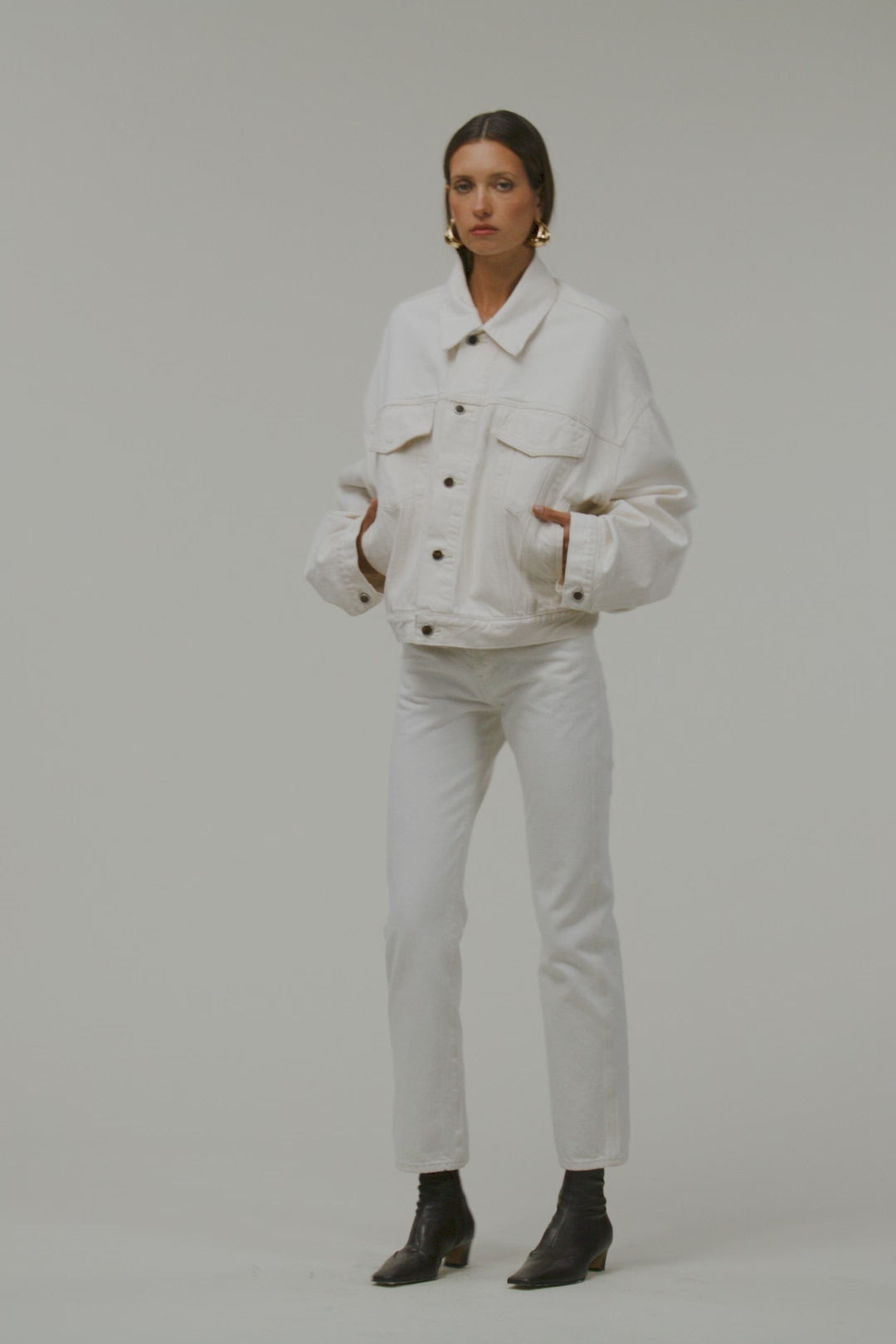 The Perfect Denim Jacket (Off White)