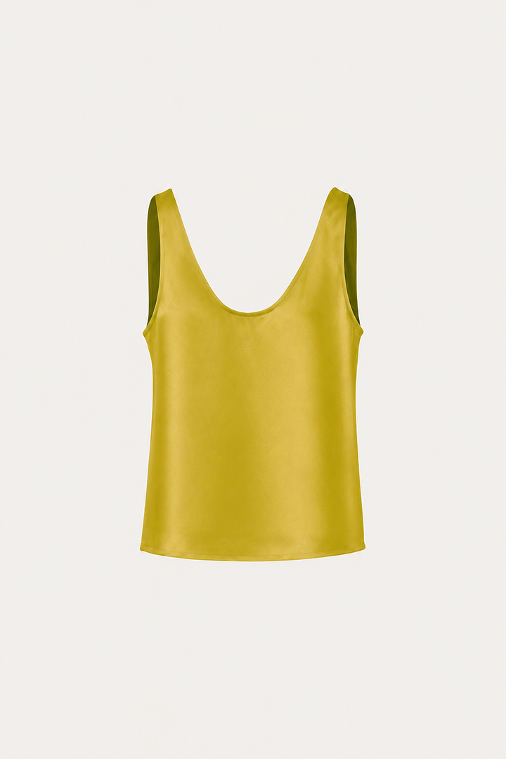 Silk Tank (Chartreuse)