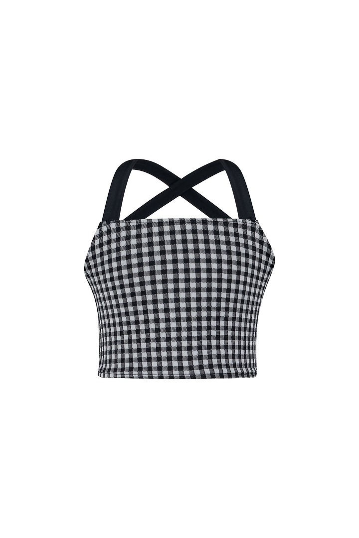 teeny tankini (black gingham)