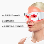 graphic with information about led eye mask