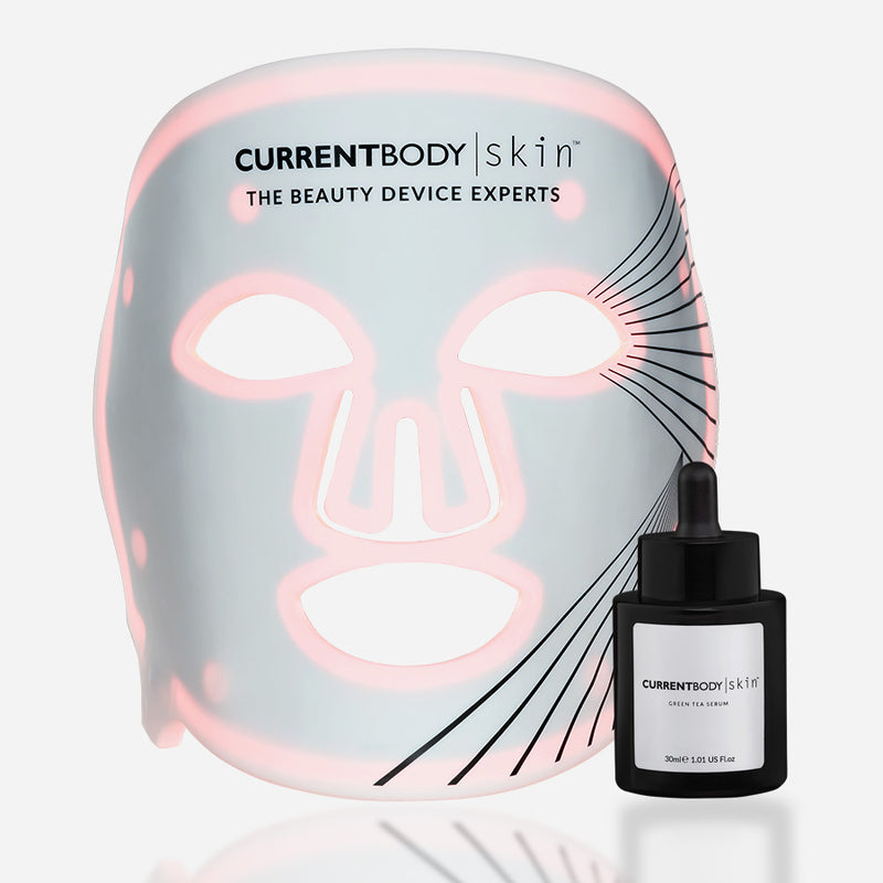 CurrentBody Skin LED 光療面膜儀及綠茶精華液(30毫升)