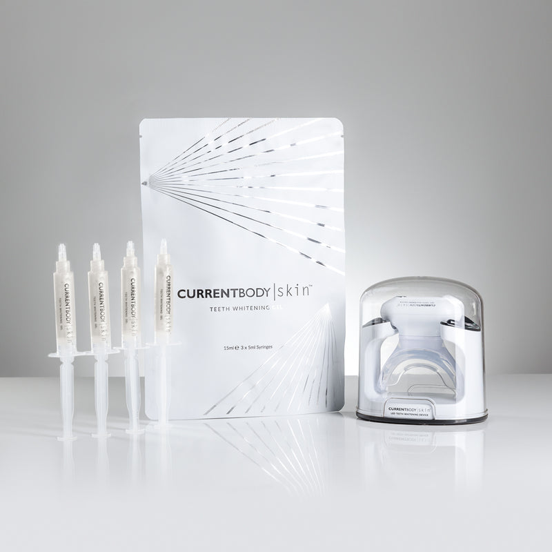 CurrentBody Skin 光療美白牙齒組合擴展套裝（12 包凝膠）