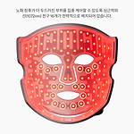 LED 페이스 마스크: 2세대에 사용된 심근적외선 LED 전구를 보여주는 인포그래픽