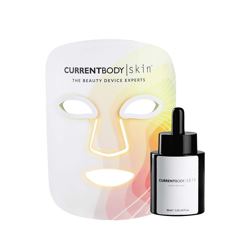 CurrentBody Skin LED 4-in-1 Face Mask x Green Tea Serum (Worth $610)