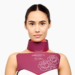 Woman wearing Sonia Neck and Dec Mask