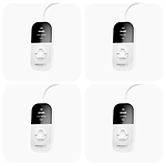 The CurrentBody LED LIght Therapy Panel controller displaying the different LED modes