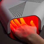 led hand device in use