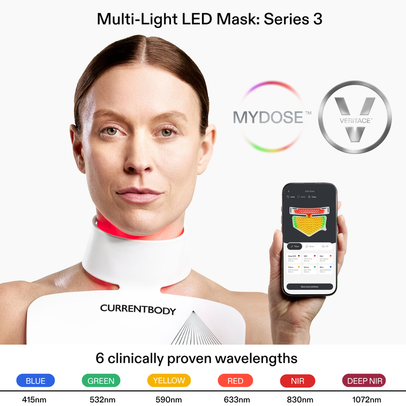 LED Neck Mask | Décolletage and Chest Light Therapy | CurrentBody