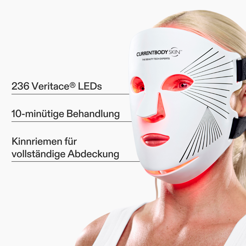 CurrentBody Skin LED Rotlicht Therapie Gesichtsmaske