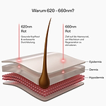 2 klinisch erwiesene LED-Wellenlängen