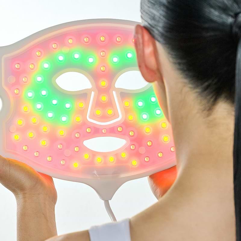 CURRENTBODY 4-in-1 LED Face Mask 付属品付き Máscara LED 4-en-1 Mapeo zonal facial | CurrentBody España