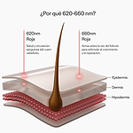 Información sobre las 2 longitudes de onda utilizadas