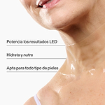 Mascarilla de hidrogel para el escote - potencia los resultados LED
