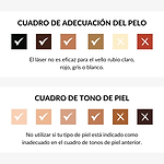 Tipos de vello y piel adecuados