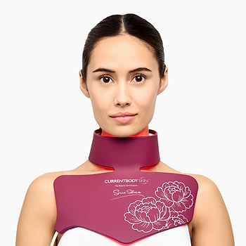 Woman wearing Sonia Neck and Dec Mask