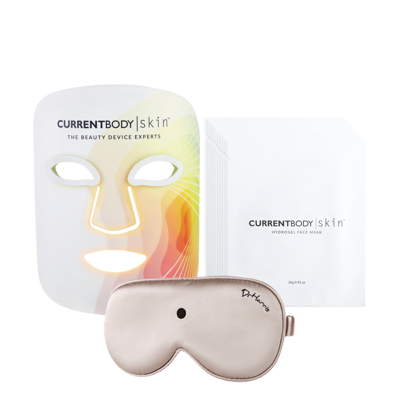 Maschera 4-in-1 CurrentBody Skin + 10 Maschere idrogel + Maschera occhi Dr. Harris