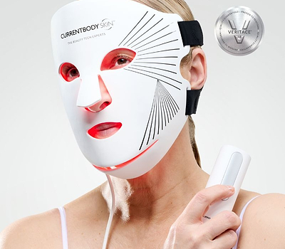 Maschera LED viso a luce rossa CurrentBody Skin