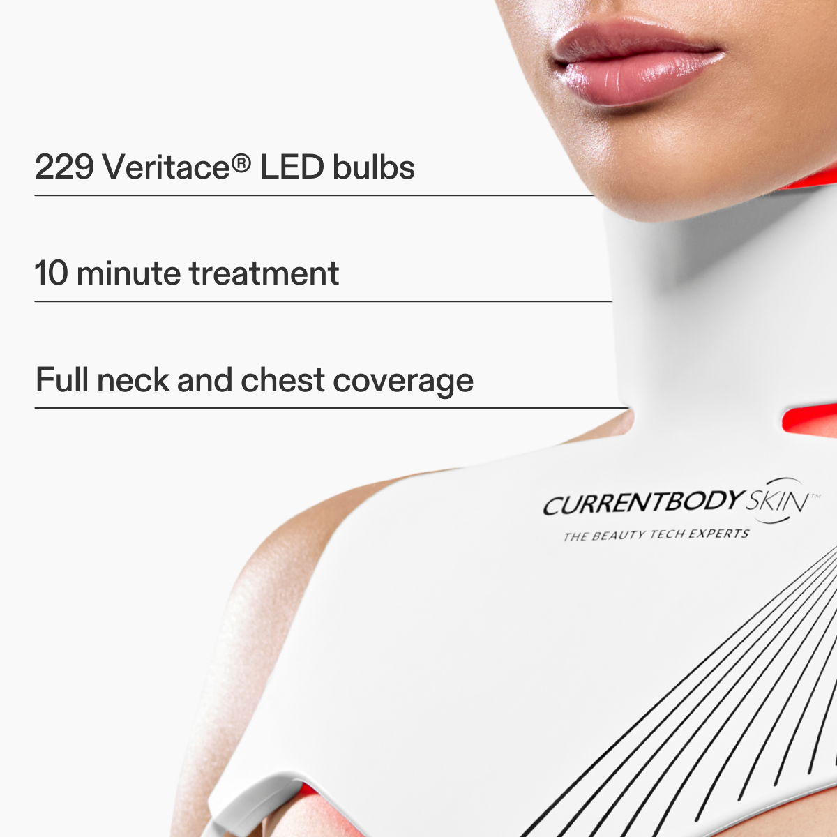 features of the neck and chest anti-ageing device