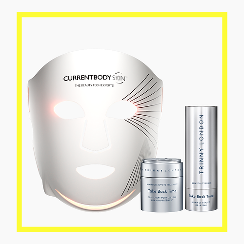 The Series 2 Red Light Mask and Take Back Time eye treatment and elixir