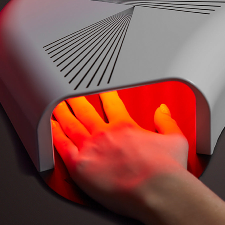 led hand device in use