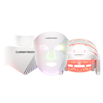 Średni (54 cm – 58,9 cm) / Kask do Wzrostu Włosów LED + Zestaw do terapii światłem LED na twarz i szyję Seria 3