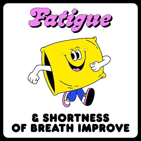 What happens to your body when you quit smoking. Fatigue and shortness of breath improve