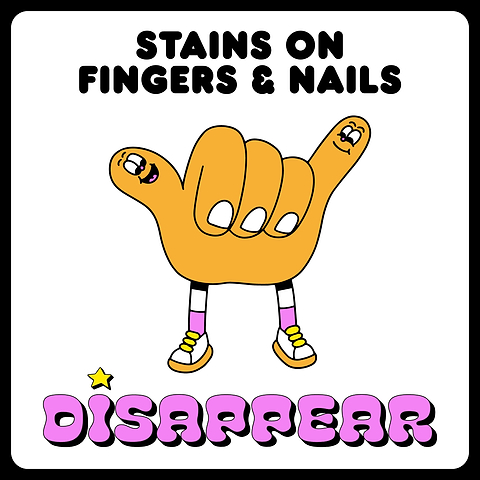 What happens to your body when you quit smoking. Stains on fingers and nails disappear