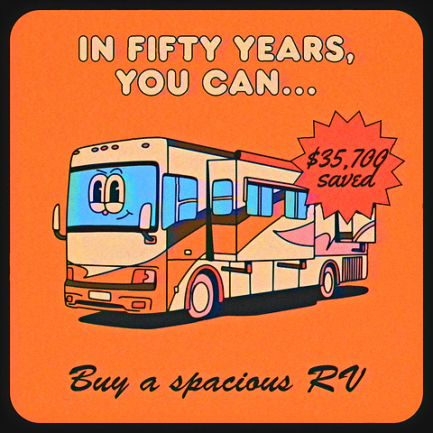 How much money you save when you quit smoking: buy a spacious RV in fifty years