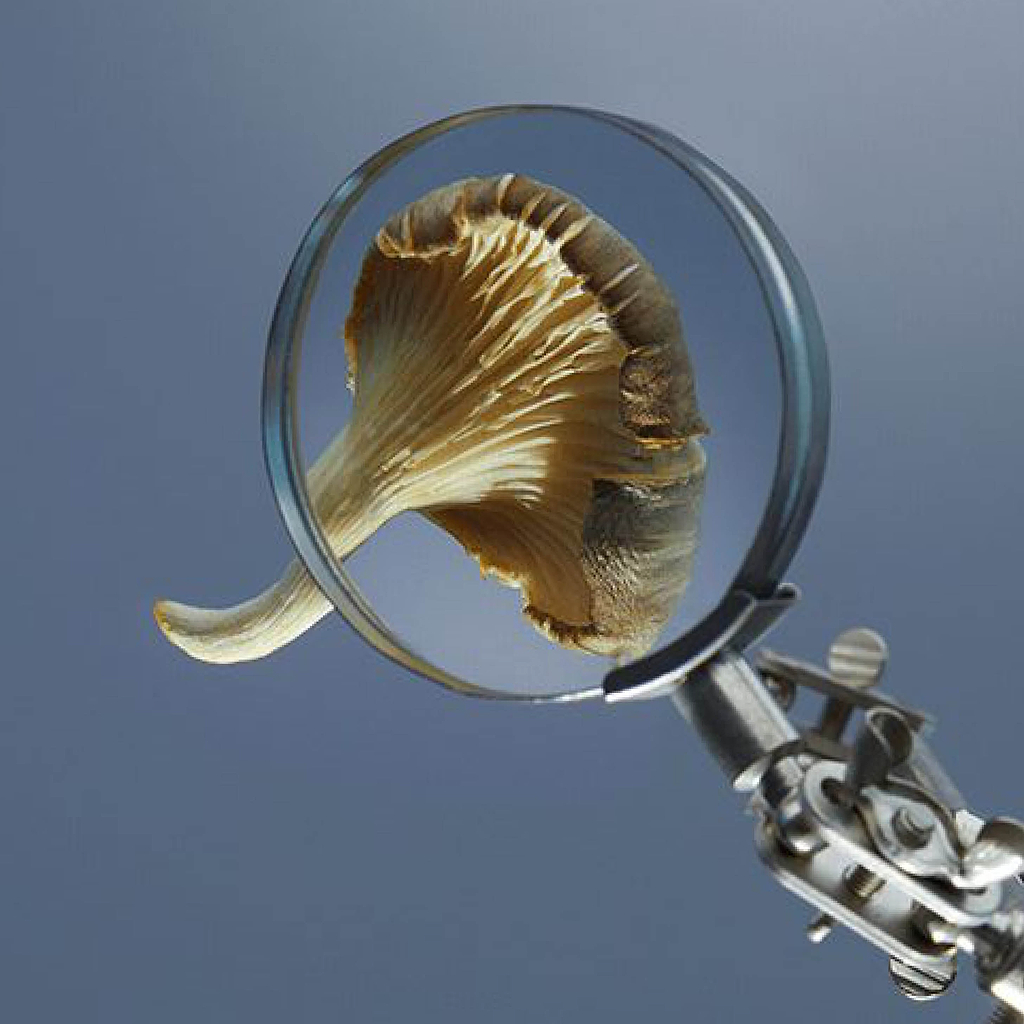 Flower petal through magnifying glass on blue background - Can Essential Oils Help You Quit Smoking - Ripple+