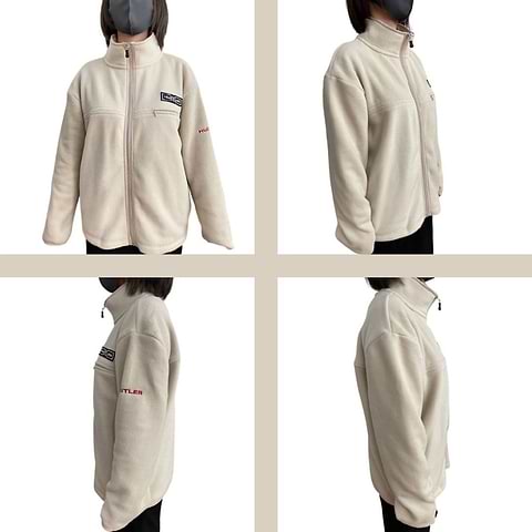 ハスラー フリース【ベージュ】着用イメージ