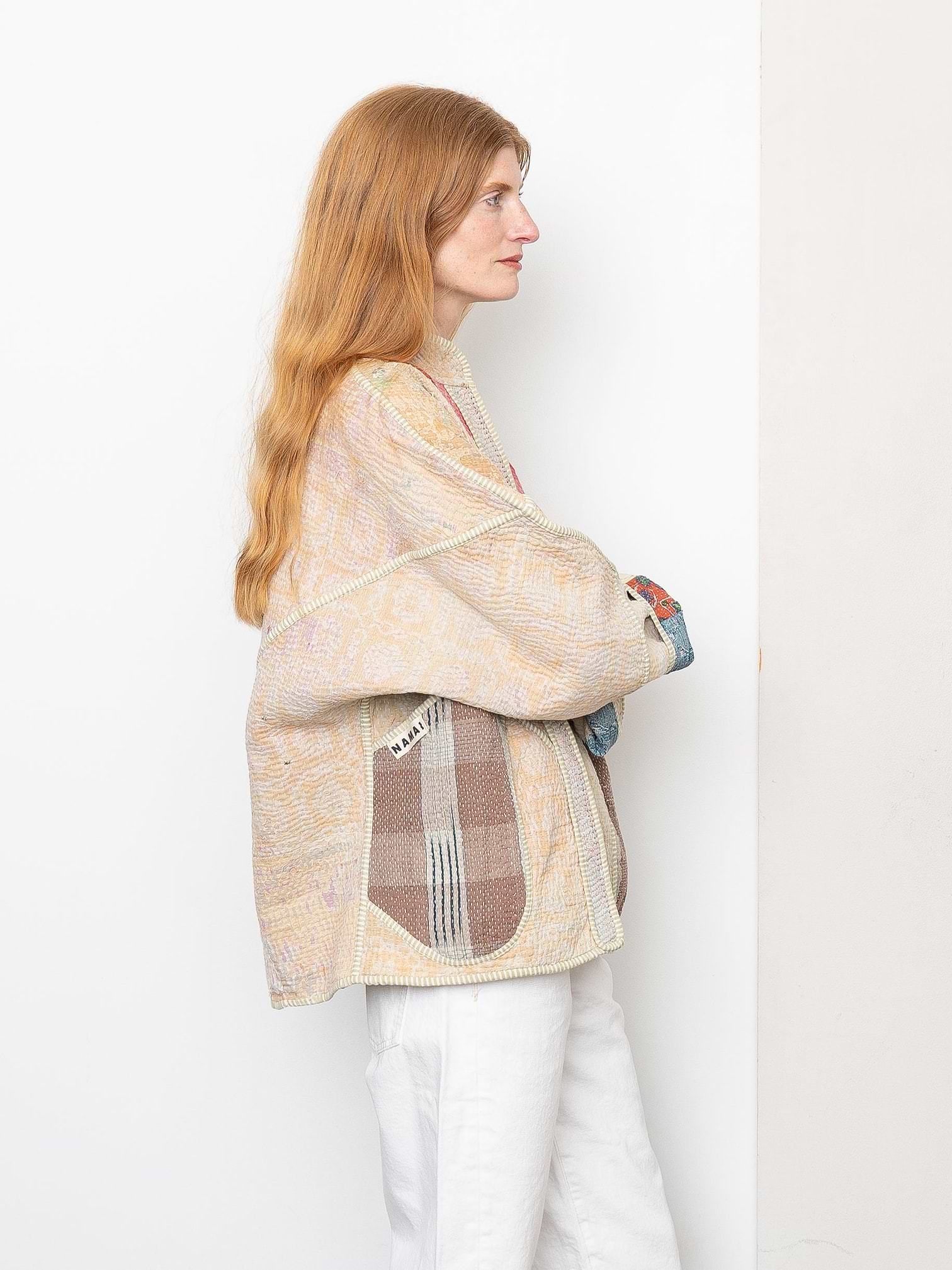 The Ladhiya Quilted Patchwork Kantha Jacket – NAMAI