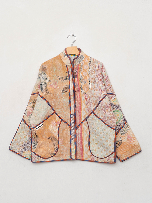 NAMAI STUDIO LADHIYA キルトジャケット 一点物 The Ladhiya Quilted Patchwork Kantha Jacket – NAMAI