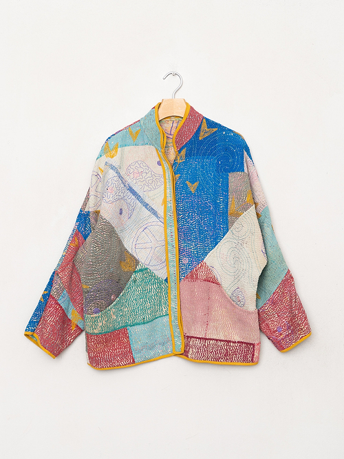 The Ladhiya Suzani Quilted Kantha Jacket – NAMAI