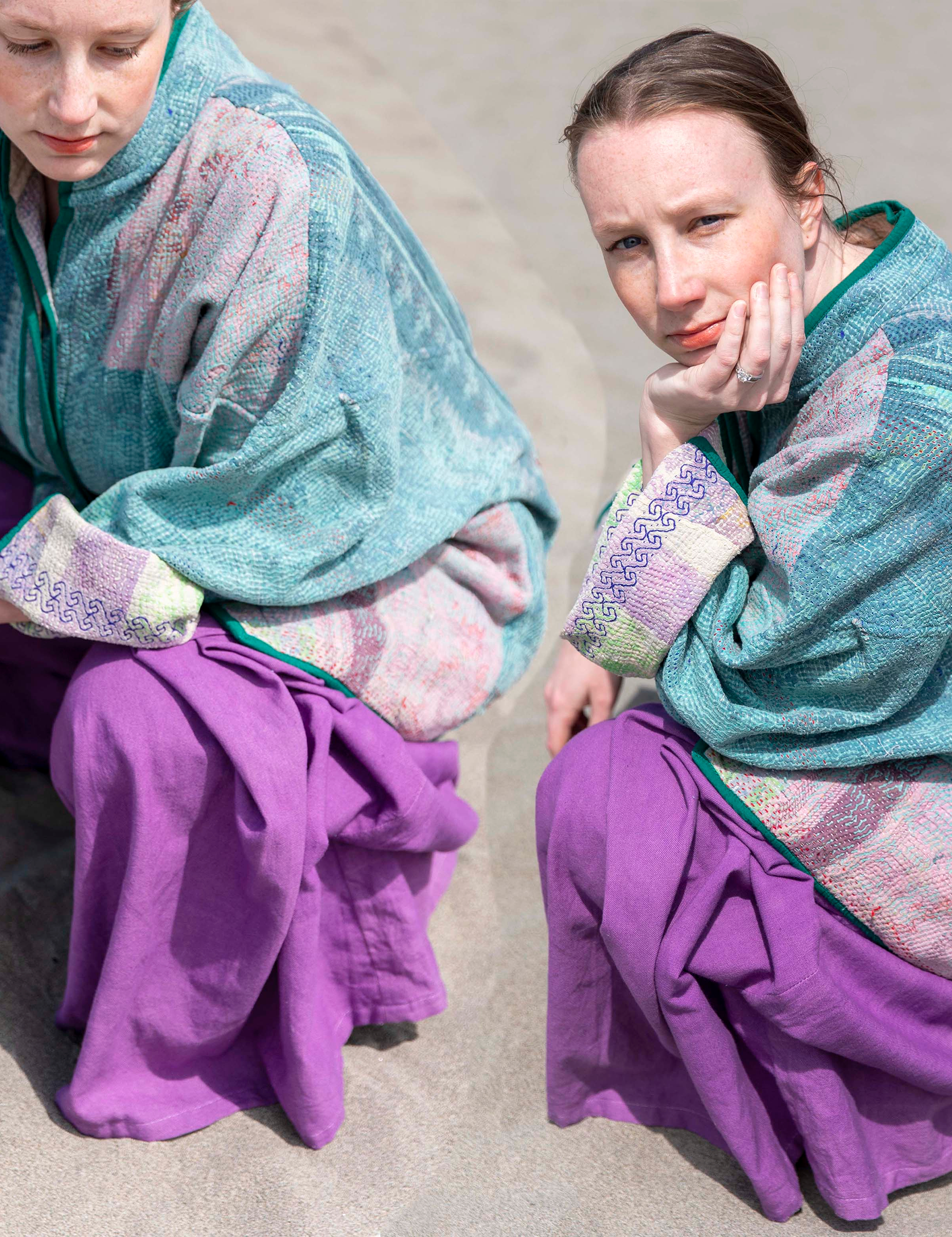 Emily on the beach in Seattle, a photo story and conversation