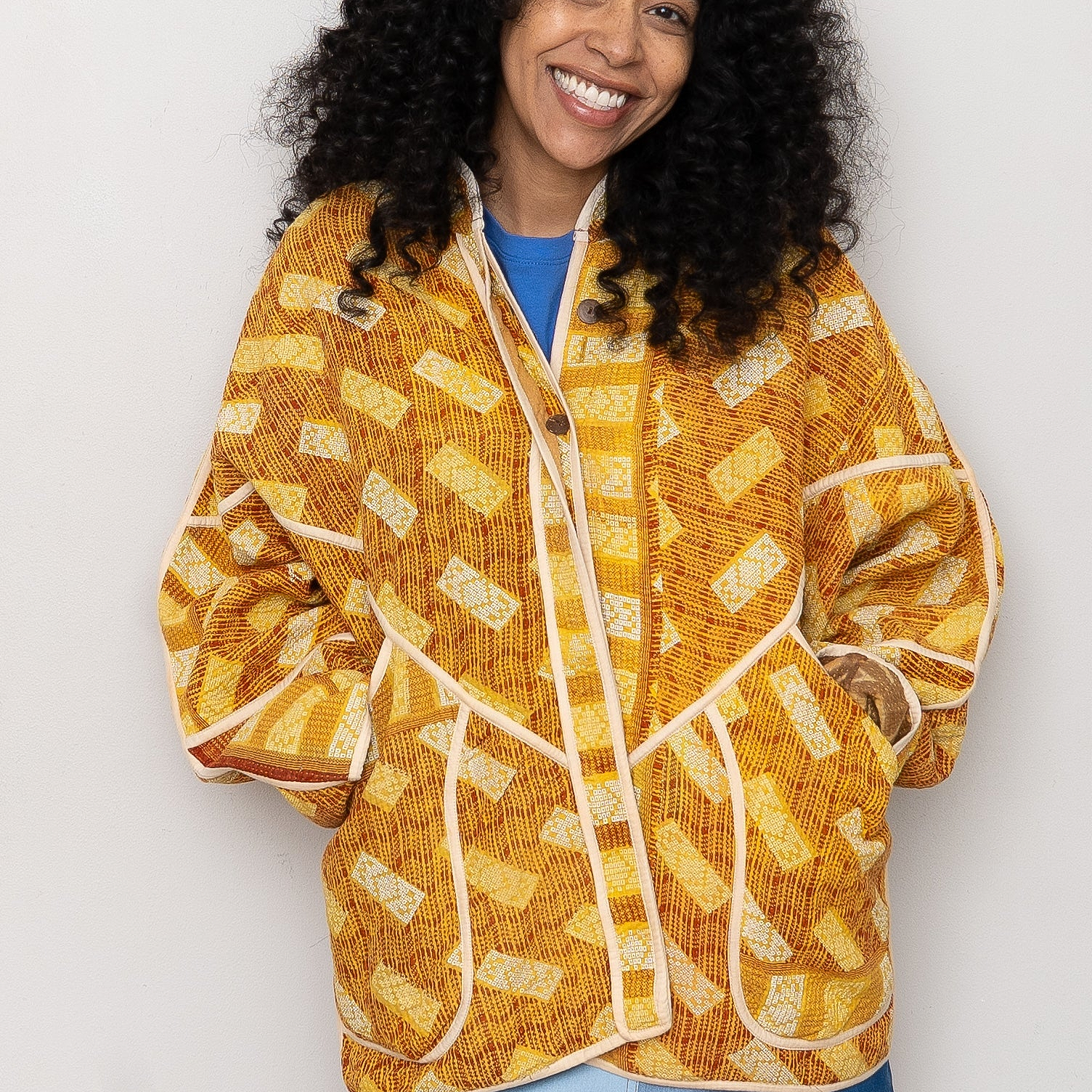 The Veda Quilted Bomber Jacket