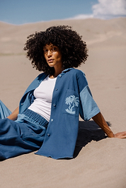 The Manu Shirt ~ Indigo Multi