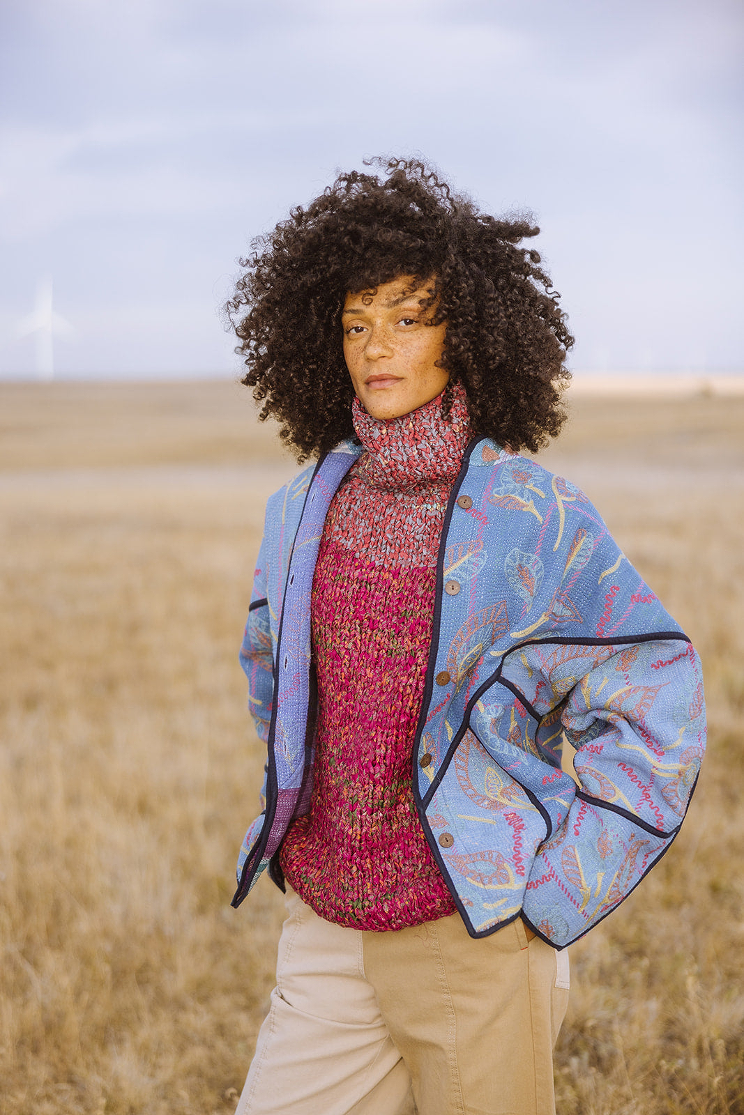 The Ladhiya Suzani Quilted Kantha Jacket
