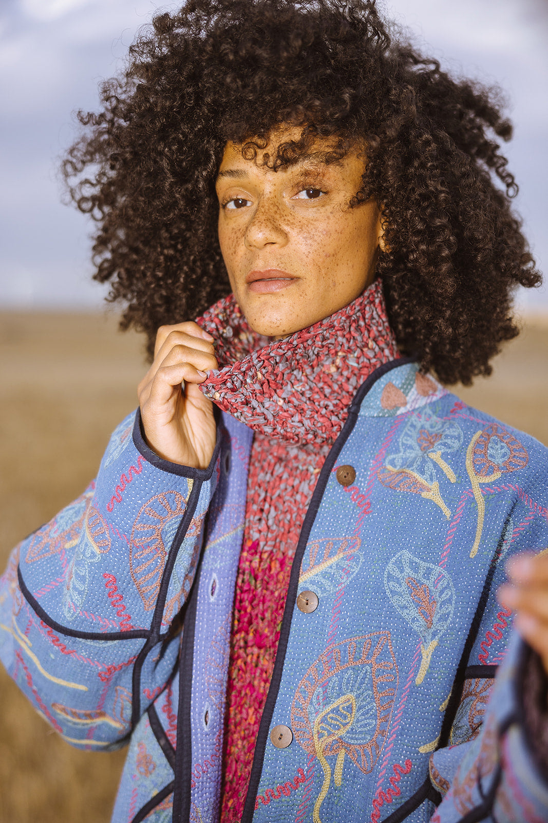 The Ladhiya Suzani Quilted Kantha Jacket