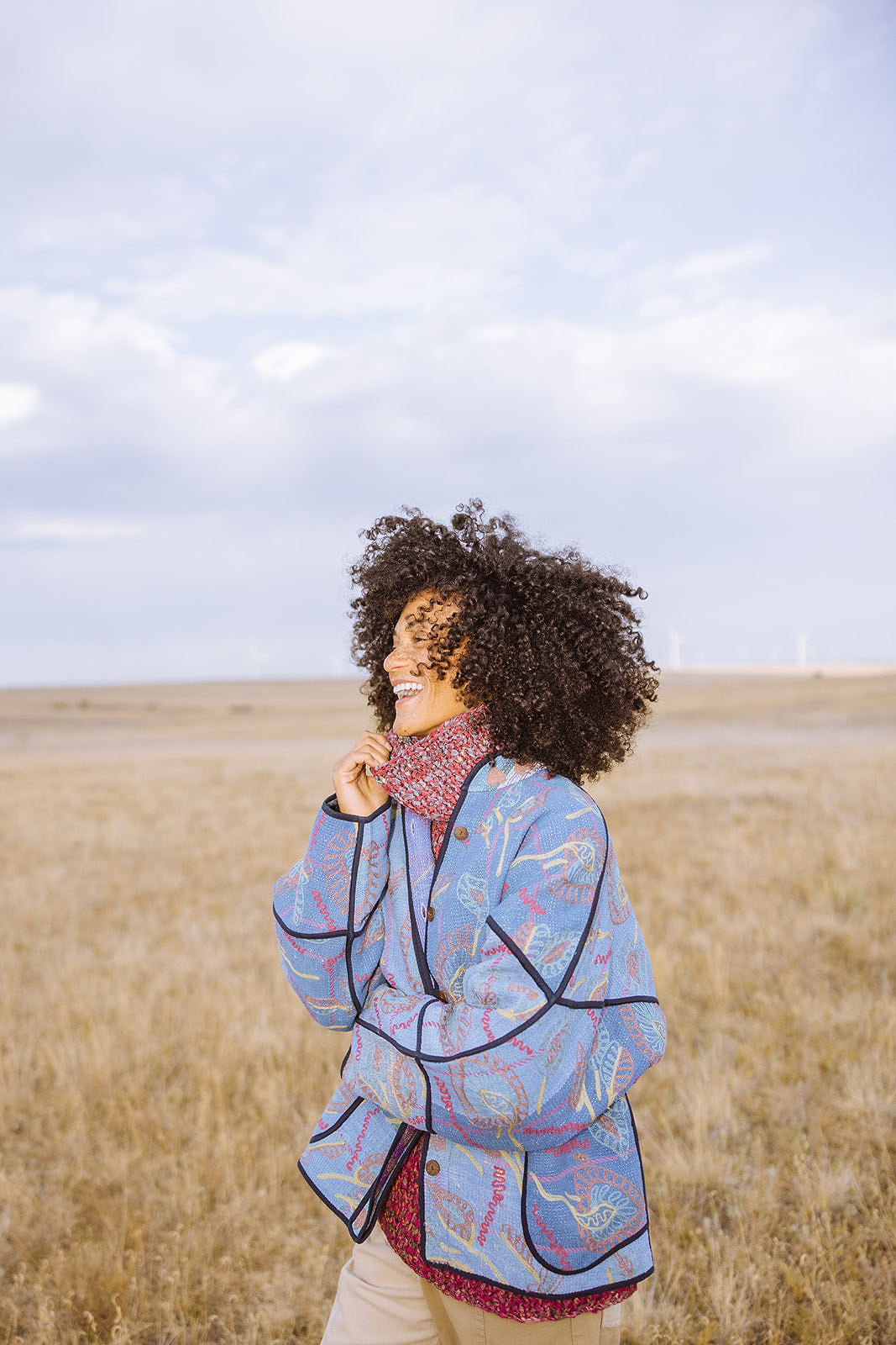 The Ladhiya Suzani Quilted Kantha Jacket