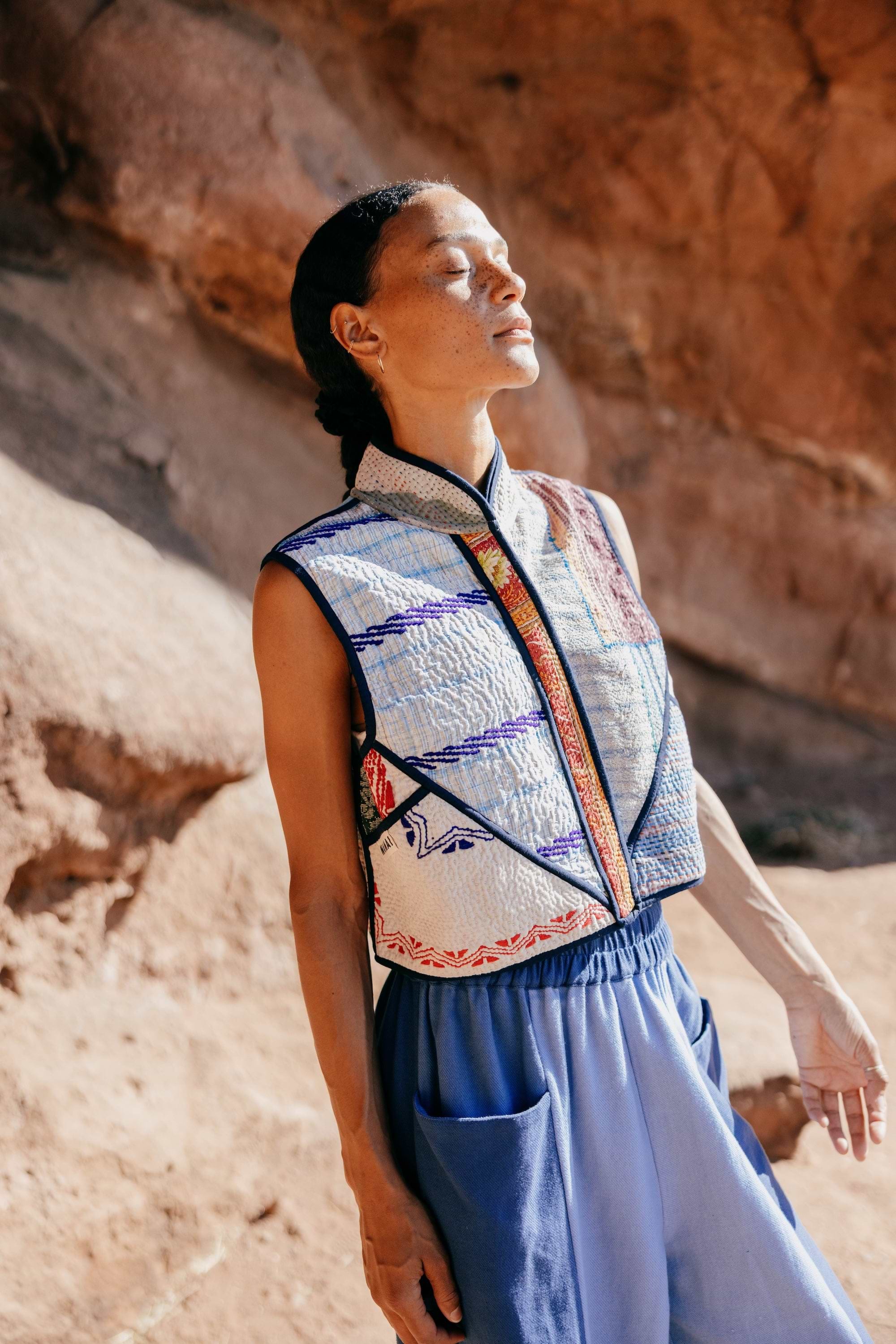 The Xoti II Zero-Waste Quilted Kantha Bag – NAMAI