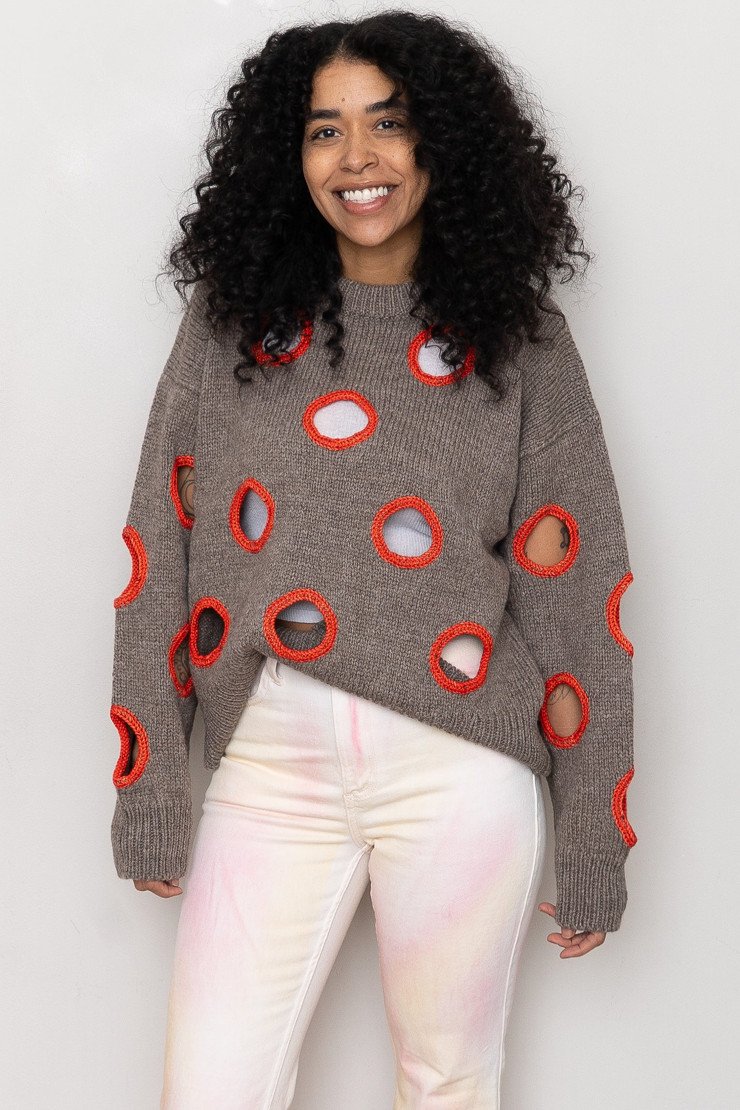 Degen Holes Sweater ~ Cedar
