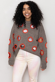 Degen Holes Sweater ~ Cedar