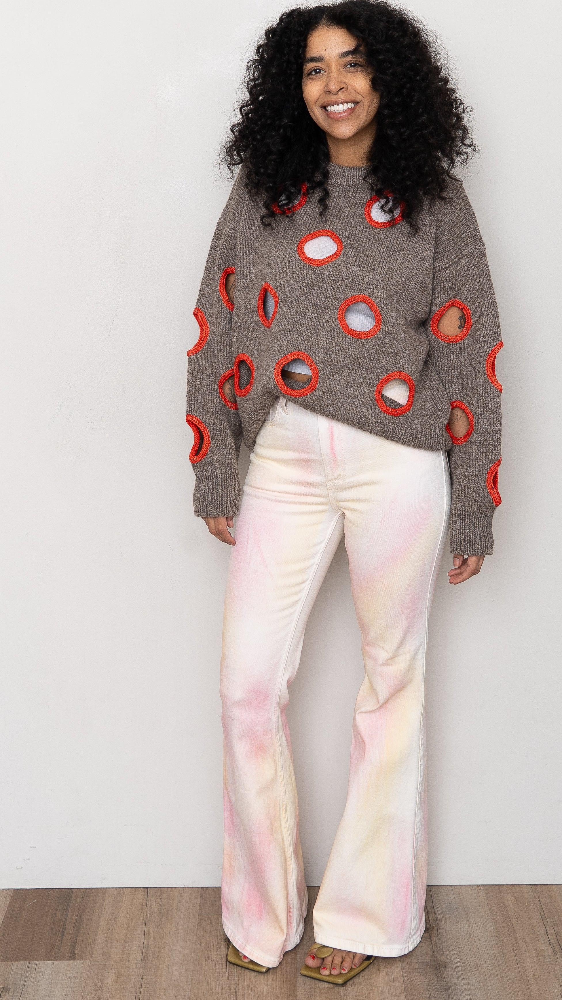 Degen Holes Sweater ~ Cedar