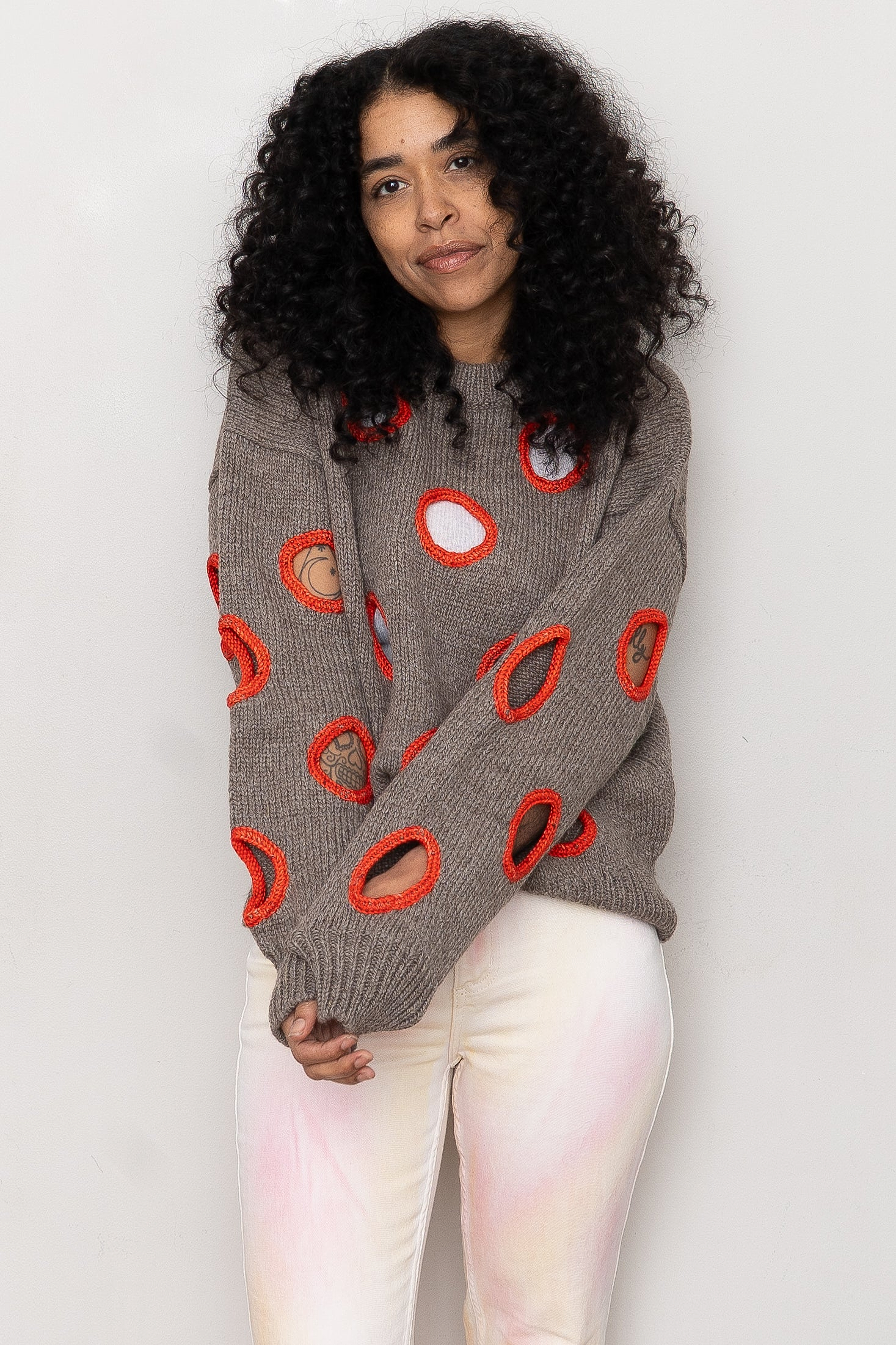 Degen Holes Sweater ~ Cedar