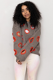 Degen Holes Sweater ~ Cedar