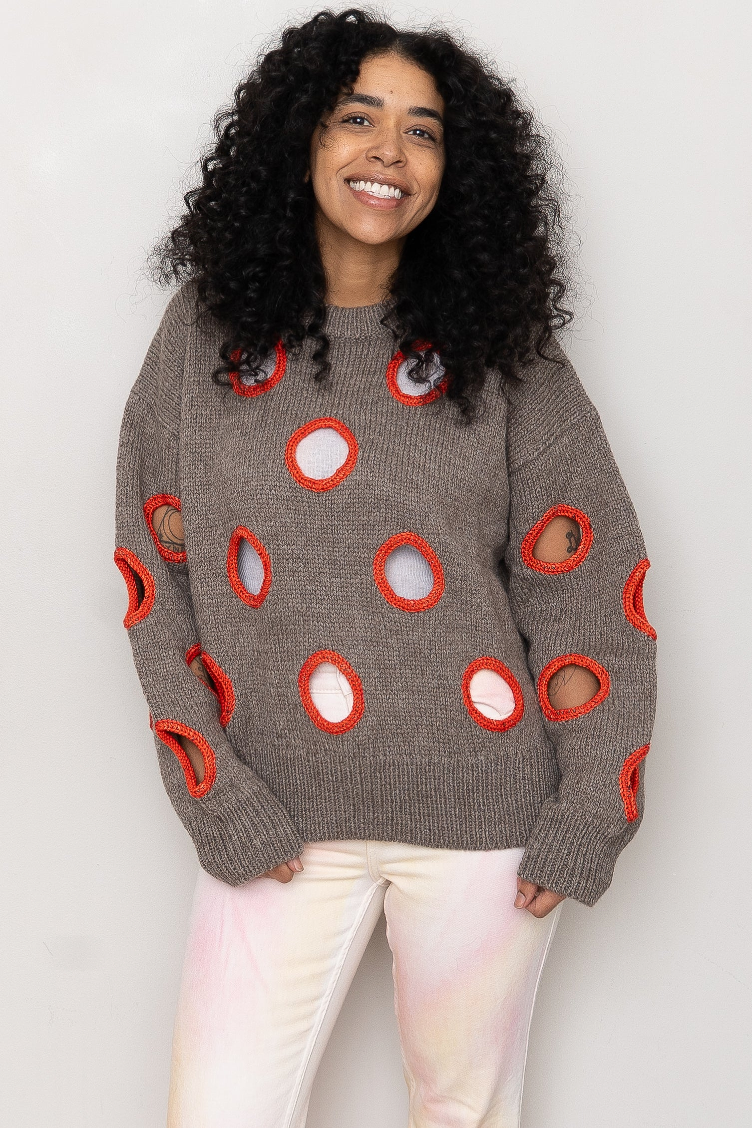 Degen Holes Sweater ~ Cedar