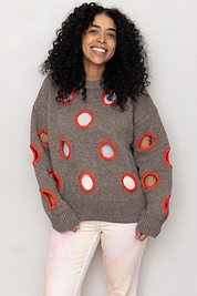 Degen Holes Sweater ~ Cedar