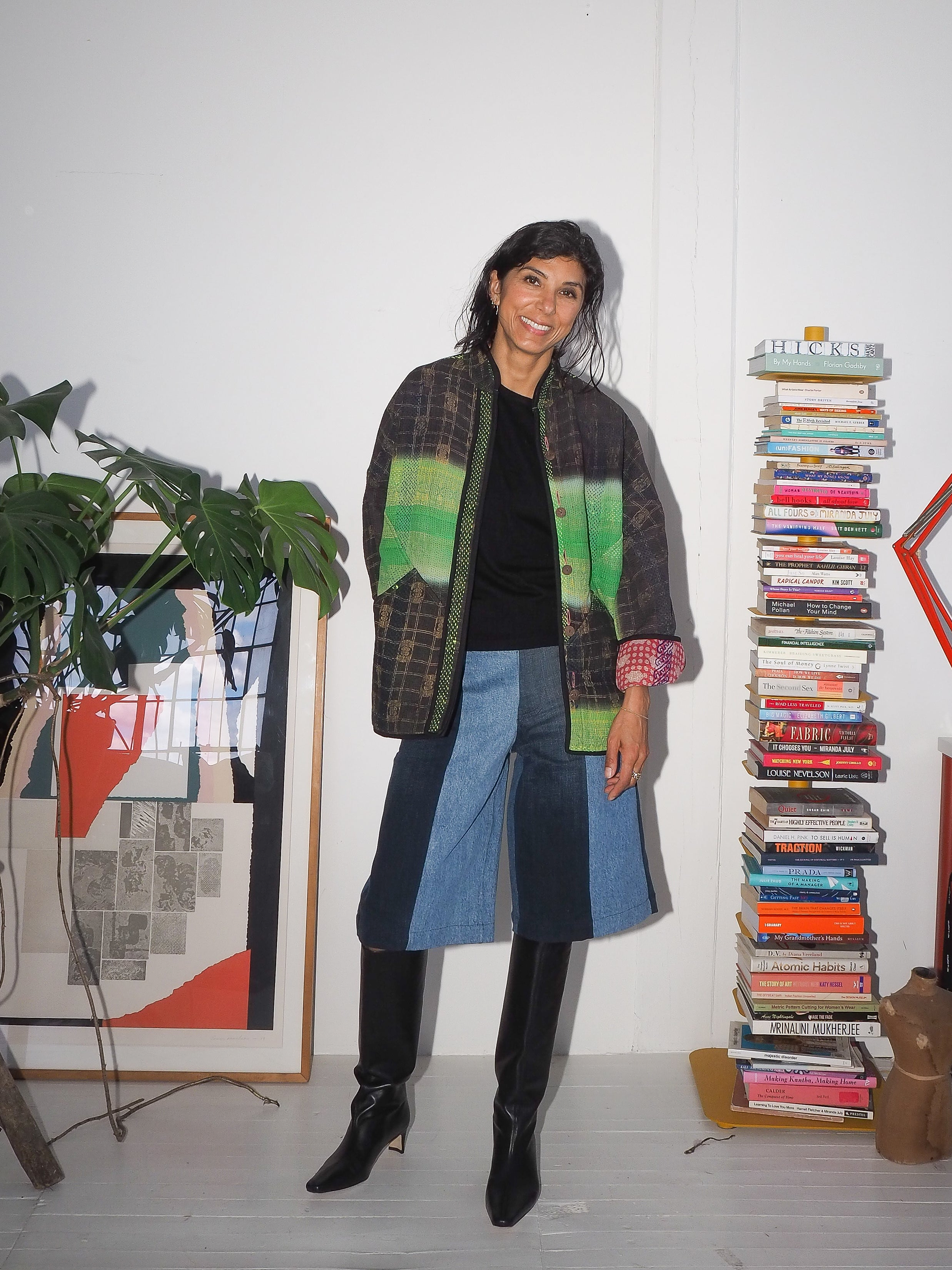The Ladhiya Quilted Patchwork Kantha Jacket