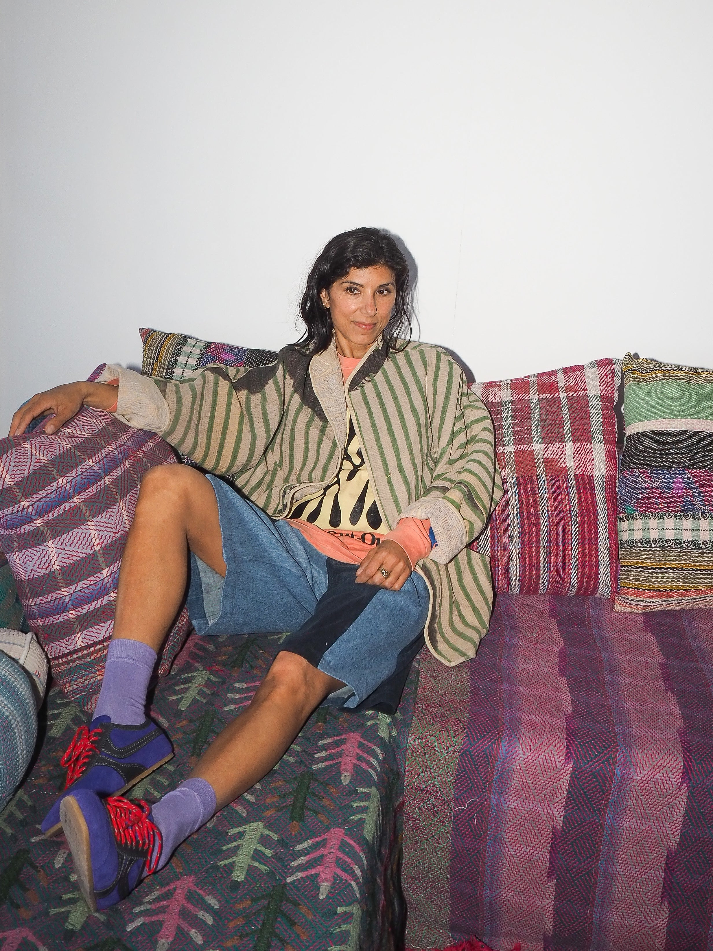 The Ishani Quilted Patchwork Kantha Jacket
